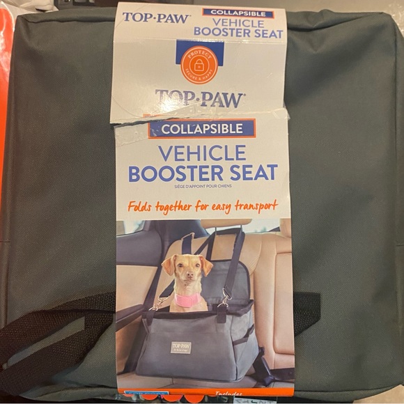 Top Paw Dog Toppaw Comfort Vehicle Back Seat Booster Pet Car Seat